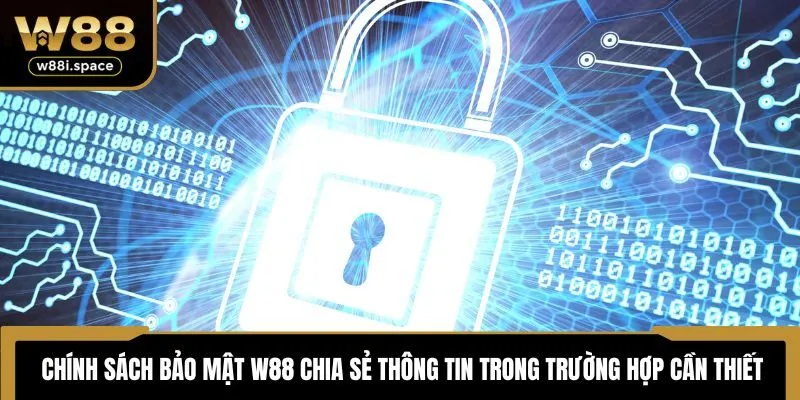 Chính Sách Bảo Mật W88 2 Chính sách bảo mật W88 chia sẻ thông tin trong trường hợp cần thiết