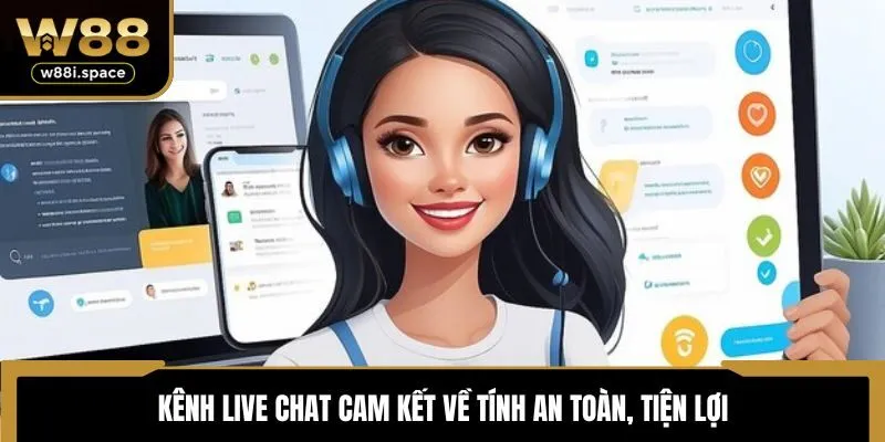 Kênh live chat cam kết về tính an toàn, tiện lợi
