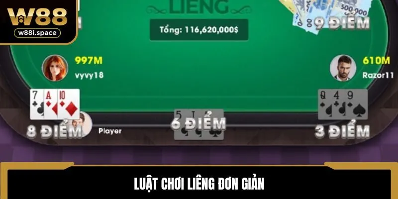 Luật chơi liêng đơn giản