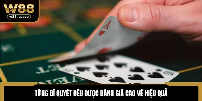 Từng bí quyết đều được đánh giá cao về hiệu quả