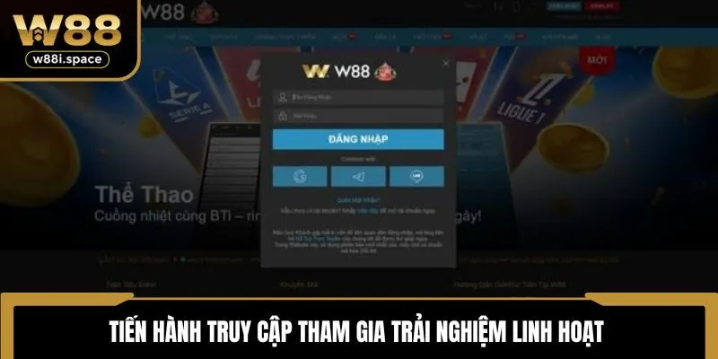 Tiến hành truy cập tham gia trải nghiệm linh hoạt 