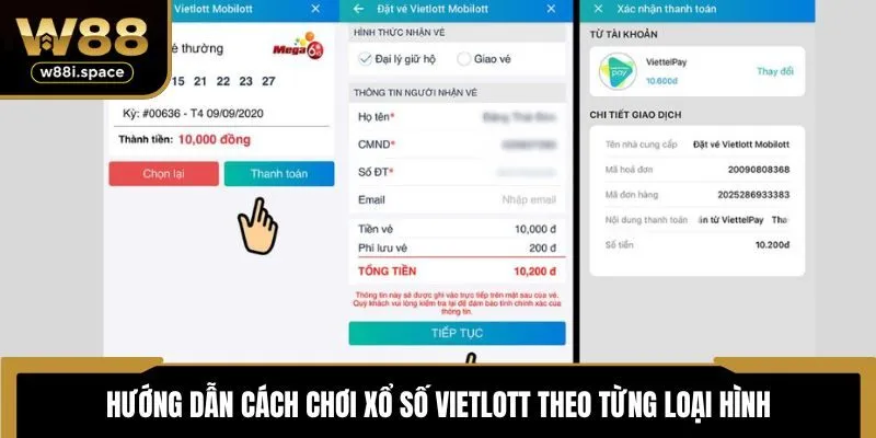 Xổ Số Vietlott - W88 Hướng Dẫn Cách Mua Vé Và Dò Kết Quả Online 3 Hướng dẫn cách chơi xổ số Vietlott theo từng loại hình